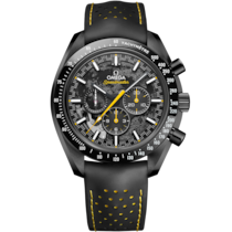 Speedmaster Dark Side of the Moon 44.25&nbsp;mm, black ceramic on rubber strap - 31092445001001
